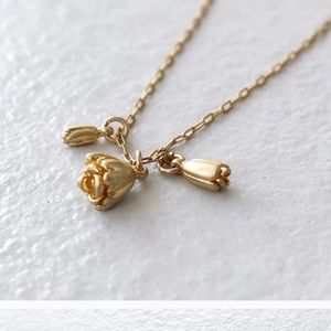2 For 38⚡️Madewell Rosebud Necklace - Old Gold